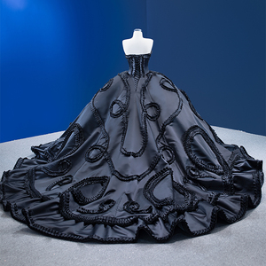 RSM67568 nuovo abito da sera con abito da ballo da sposa da principessa senza maniche con spalle scoperte - Product Image 6