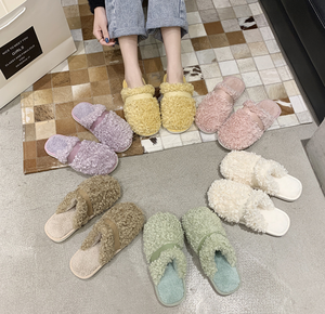 Sandali Primaverili da Donna all'Ingrosso, Nuovo Design alla Moda, Ciabatte da Interno con Pelliccia, Graziose Pantofole da Casa - Product Image 6