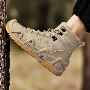 High Top Fashion Outdoor Hiking <b>Boots</b>, Desert Colored Workwear <b>Boots</b>, Anti slip and Wear-resistant Martin <b>Boots</b> - Product Image 6