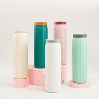 Vente en gros de gobelets isothermes en acier inoxydable de 600 ml, fins, hermétiques, à double paroi sous vide, pour voiture et café