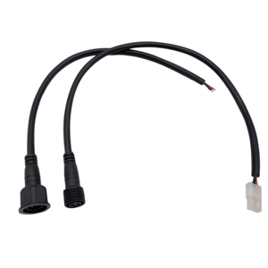 M10 M12 2针3针IP65防水连接器电缆组件，适用于户外LED灯条 - Product Image 2