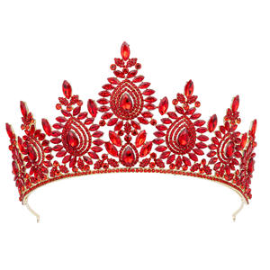 Tiara di Cristallo di Lusso |   Corona per Matrimonio e Concorsi di Bellezza con Strass Scintillanti |   Elegante Copricapo da Sposa per Donne - Product Image 2