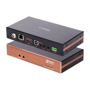 Tesmart 100m <span class=keywords><strong>HDMI</strong></span> KVM Extender 4K 30Hz Máy phát và máy thu hỗ trợ Cat6 Cáp RS232 cho kiểm soát an ninh trung tâm - Product Image 1