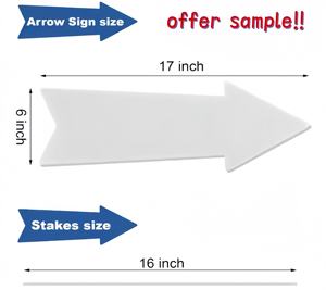 Panneaux de jardin en acrylique double face H-Stakes Design moderne résistant aux intempéries personnalisable pour les ventes de garage en extérieur - Product Image 3