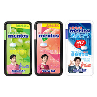 Vente en gros de bonbons à la menthe sans sucre aux saveurs de raisin, de pêche blanche et de fruit de la passion, 21g, en comprimés