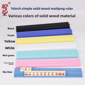 Support de rangement en bois <span class=keywords><strong>massif</strong></span> pour tuiles de Mahjong américain juif avec règle de tri - Product Image 2