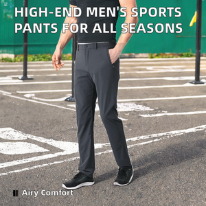 Pantalons de sport pour hommes de haute qualité, respirants, en toile, pour les jeunes, décontractés, polyvalents, avec poche, tendance pour le printemps et l'automne - Product Image 3