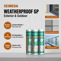 Scellant en silicone GP résistant aux intempéries SEIMEDA, résistant aux UV, adhésif de construction acétique, joint d'étanchéité pour fenêtres extérieures, verre extérieur