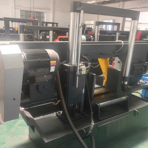 Tension manuelle horizontale de haute qualité 3.0kW moteur support électrique PLC contrôle 500mm coupe scie à ruban Machine en vente - Product Image 1