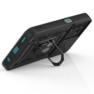 Funda para teléfono móvil resistente al desgaste con lente Push-Pull dos en uno con soporte para Samsung <span class=keywords><strong>Galaxy</strong></span> M15 5G cubierta trasera dura - Product Image 4