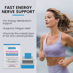 Tiras de Vitamina <span class=keywords><strong>B12</strong></span> Veganas Disolubles de Marca Privada Ausreson, Tiras Orales Disolubles de Vitamina <span class=keywords><strong>B12</strong></span>, Tiras de Vitaminas - Product Image 2