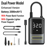 Mini compresseur d'air pour voiture sans fil, pompe à pneus rechargeable par USB, gonfleur intelligent avec affichage numérique, fournisseur direct d'usine