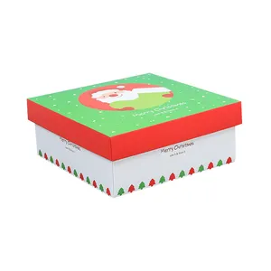 Zoete Gift Papier Doos Gebak Set Verpakking Voor Opvouwbare Kerst Belemmeren Dozen