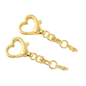 ヴィンテージスタイルロブスター爪留め金キーチェーンハートメタルキーホルダーPVCビーズとシリコーン亜鉛合金材料 - Product Image 5