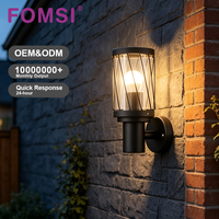 Lampe étanche FOMSI IP44, luminaire mural extérieur en acier inoxydable, montage en surface, lampe murale de jardin LED, AC220-240V