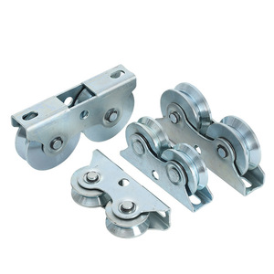 Roulettes de porte coulissante en alliage de zinc, système de roues de rail de portail industriel robuste - Product Image 1