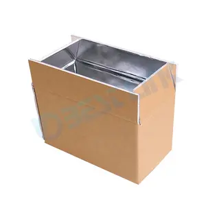 Kualitas tinggi aluminium Foil dilapisi kotak karton terisolasi pengiriman makanan panas dan dingin