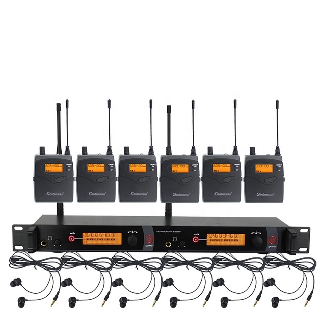 Monitores Personal in Ears Monitor Ear Wireless System Stage up to 40 Bodypack