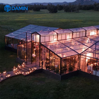 Tente de réception 6061 avec structure en aluminium et tissu PVC, tente dôme quatre saisons pour événements et fêtes, pour projection, style A-frame, nouveau modèle, marque Damin