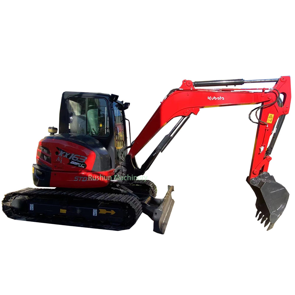 Горячая Распродажа высокое качество мини-экскаватор Kubota KX163 подержанный экскаватор в наличии распродажа