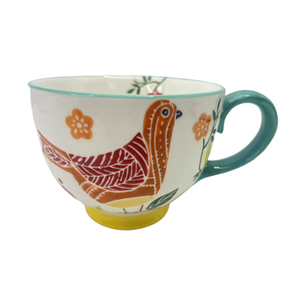 แก้วเซรามิกเคลือบลายรูปนกคู่รัก ขนาด 500 มล. วาดลายด้วยมือ สำหรับชาตุรกี กาแฟ และเอสเพรสโซ - Product Image 4