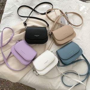 여자의 디자이너 최고 핸드백 도매 PU 가죽 어깨 가방 단색 패턴 졸라매는 끈 방수 휴대용 저렴한 가격 - Product Image 4