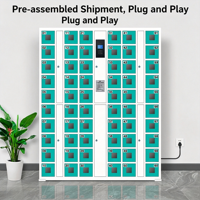 Armoire à téléphones intelligents avec serrure, casier de rangement électronique, armoire de rangement pour téléphones portables pour salle de réunion, porte transparente en acrylique