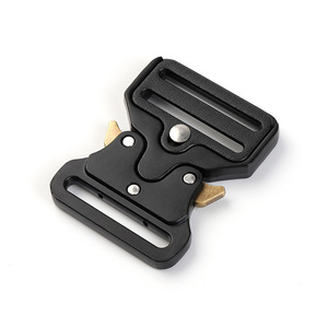 หัวเข็มขัดล็อคอัตโนมัติ สีดำ โลหะผสมสังกะสี ปลดเร็ว สำหรับอุปกรณ์เสริมกระเป๋าคาดเอว DZK433-38 - Product Image 1