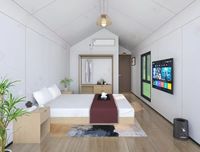 Maison conteneur modulaire préfabriquée écologique de luxe en acier Construction rapide pour chambre à coucher bureau villa appartement hôtel utilisation
