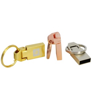 Siêu mini Kim Loại bộ nhớ Flash với miễn phí Keychain cá nhân logo 2.0 3.0 4GB 8GB 16GB 32GB 64GB USB ổ đĩa tốc độ cao CLE USB - Product Image 6