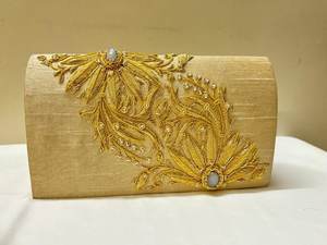 Women's Premium Quality Hand <b>Stitched</b> <b>Party</b> Clutch Purses and Handbags Unique Mesh <b>Bags</b> 2024 Fashion - Product Image 3