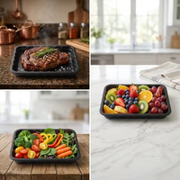 Plateau inférieur d'emballage de viande de supermarché de fruits et légumes frais dégradables jetables