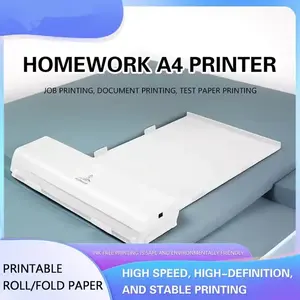 Printer nirkabel gigi biru/usb termal A4 Printer termal 150mm/S cepat untuk pekerjaan sekolah perjalanan