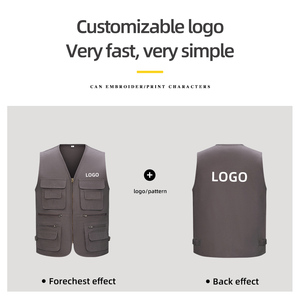 سترة عمل رجالية متعددة الجيوب من القطن 100٪، متينة وقابلة للتنفس - Product Image 2