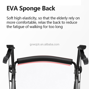 Hợp kim nhôm rollator Walker cho người già tàn tật người lớn đột quỵ hemiplegic di động hỗ trợ ghế đứng khung đi bộ hỗ trợ - Product Image 5