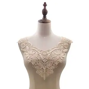 Embroidery corsage 3D embroidery collar polyester silk hollow collar DIY lace accessories