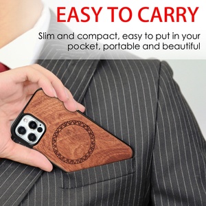 Tất Cả Các Rắn Gỗ Magnetic Hút Cho <span class=keywords><strong>Apple</strong></span> Trường Hợp Điện Thoại Hạt Gỗ Tất Cả Các Gói Trường Hợp Thích Hợp Cho <span class=keywords><strong>Iphone</strong></span> 12/13 Loạt - Product Image 4