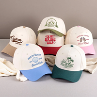 Gorras de Béisbol de Cinco Paneles para Hombre, con Logotipo Personalizado Bordado, Parche Tejido, de Alta Calidad, para Exteriores, con Visera de Camuflaje de Dos Tonos, de Algodón