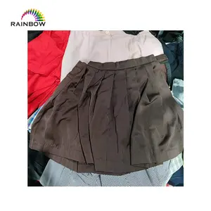 Muito barato ukay ukay moda roupas mini saias de algodão curto usado roupas de segunda mão a granel para senhoras