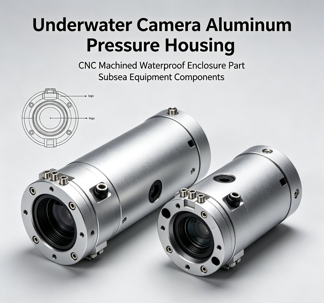 Underwater Camera Aluminum Pressure Housing Samples, Subsea Waterproof Shell CNC Precision Custom Machining Service