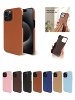 Étui en cuir microfibre pour iPhone 15 Pro max étui de téléphone de peinture à l'huile pour étui en cuir iPhone