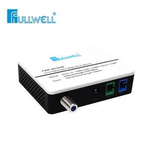 Fullwell FTTH داخلي 1550nm CATV RF كابل تلفزيون صغير الألياف البصرية العقدة محول استقبال مع WDM