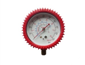 HF R134A R410A R22 R32 flangeado líquido cheio medidor de pressão do coletor de refrigerante - Product Image 3