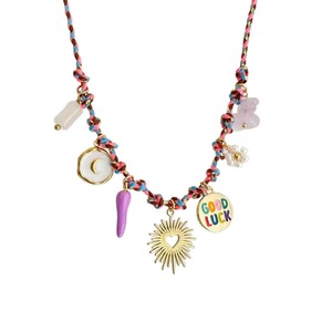 European American Style <b>Light</b> Luxury Simple Holiday Color <b>Rope</b> Necklace Bracelet Combination Cross-Border New Party Favor Now - Product Image 4