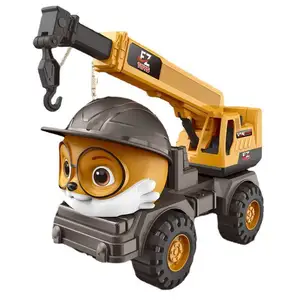 2023 Best Seller Squirrel Construction Car Toys Kids Engineering Models Escavadeira Agitando Caminhão Tipping Truck Boys Toy Cars