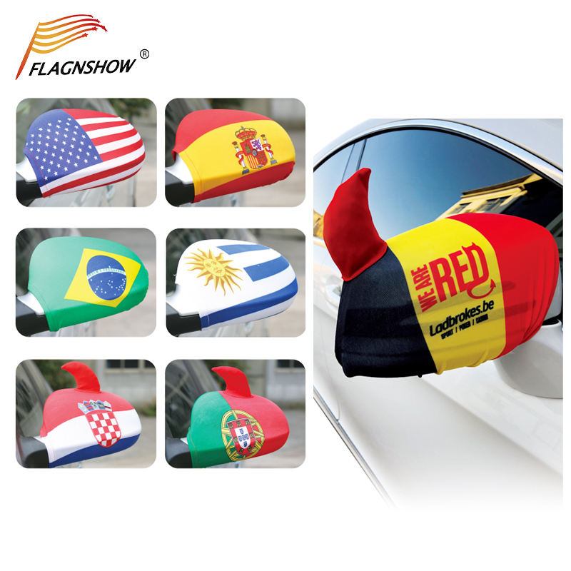 Car Flag Mirror Covers Durable Customizable Accessories