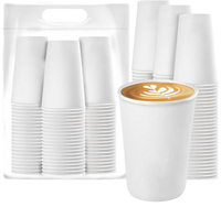 Tasses en papier personnalisées avec logo, jetables, biodégradables, empilables, pour mariage, café, 8oz 12oz 16oz, double paroi, vente en gros