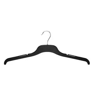 18-Inch Model Tic Metalen Haak Volwassen Kleding Zwart Plastic Top Hanger