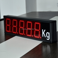 Pantalla de pesaje LED grande de 5 dígitos de 5 pulgadas Pantalla indicadora de peso externa LED remota de 7 segmentos