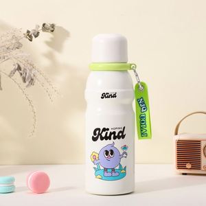 Cute Cartoon Print Insulated Stainless <b>Steel</b> Water <b>Bottle</b>, BPA Free Double Wall Vacuum Flask with Hand Strap - Product Image 5